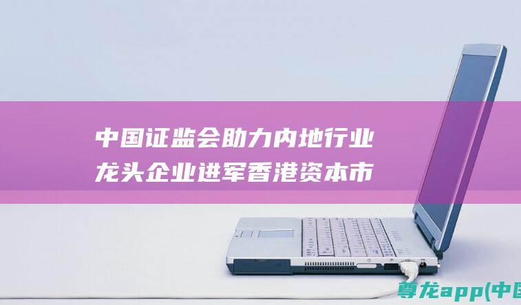中国证监会助力内地行业龙头企业进军香港资本市